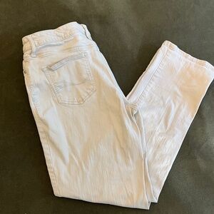Bandolino Mandie Straight Leg Light Tan Jeans Size 12